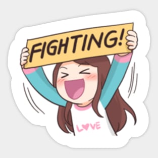 Fighting! Sticker